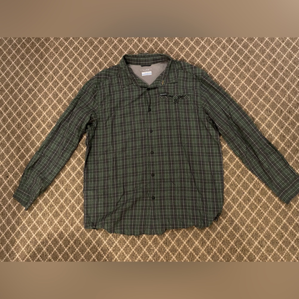 Men's Green Plaid Jacket Columbia xl
